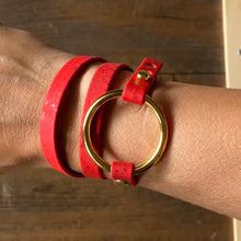 Load image into Gallery viewer, Red Cork Wrap Bracelet