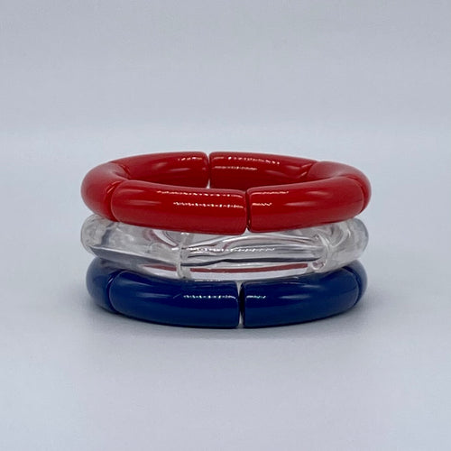 Milton Eagles Acrylic Bracelet Stack