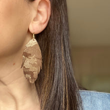 Load image into Gallery viewer, Camouflage Leather Earrings (additional styles available)