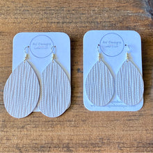 Load image into Gallery viewer, Soft White Palm Leather Earrings (additional styles available)