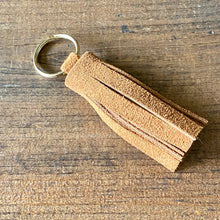 Load image into Gallery viewer, Suede Leather Tassel Keychains
