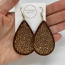 Load image into Gallery viewer, NEW Wood Bevel Earrings