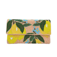 Load image into Gallery viewer, Lemon Sunshine Beaded Clutch