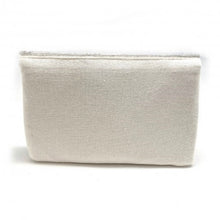 Load image into Gallery viewer, Mini BEE-You Gold + Cream Stripe Beaded Clutch