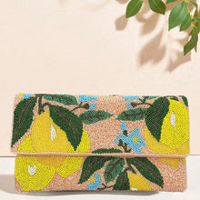 Load image into Gallery viewer, Lemon Sunshine Beaded Clutch