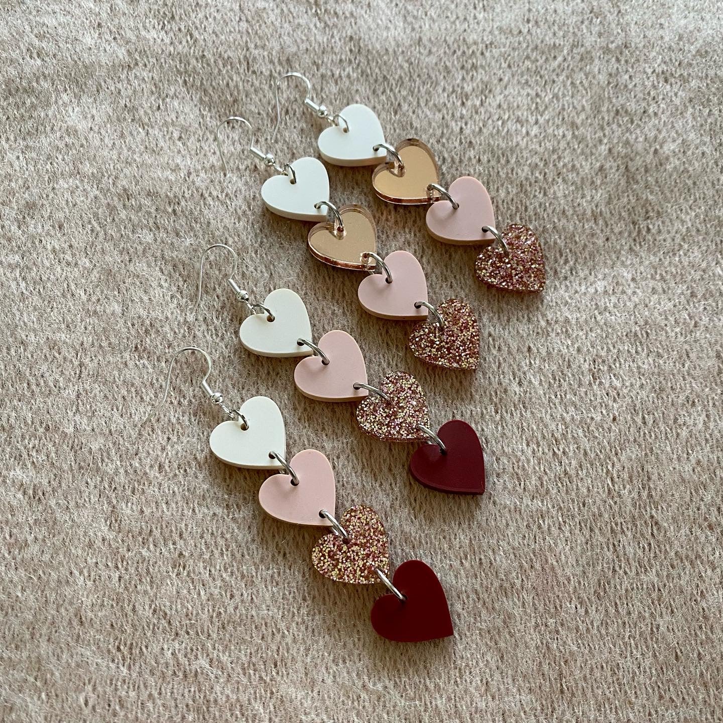 Matte Heart Earrings