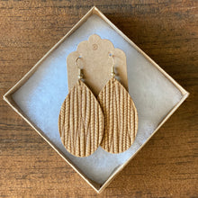 Load image into Gallery viewer, Oak Palm Leather Earrings (additional styles available)