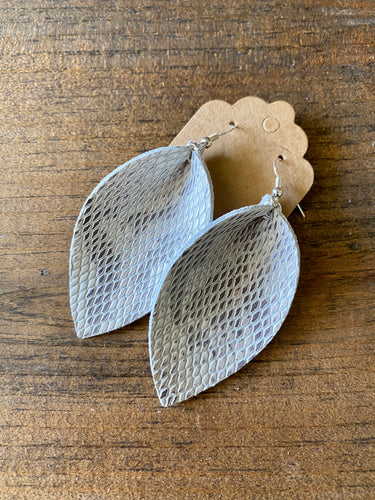 Urban Snakeskin Leather Earrings (additional styles)