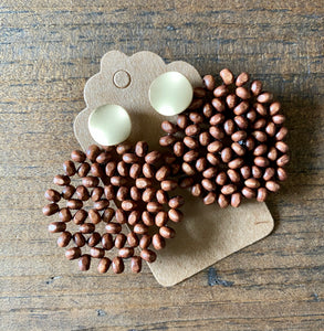 Wood Beaded Discs