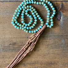 Load image into Gallery viewer, Tan Suede Tassel Necklace