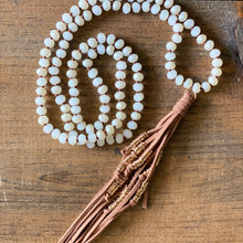 Load image into Gallery viewer, Tan Suede Tassel Necklace