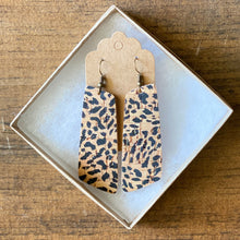 Load image into Gallery viewer, Cheetah Cork Earrings (additional styles)