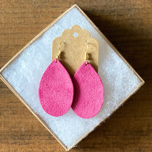 Load image into Gallery viewer, Hot Pink Suede Earrings (additional styles)