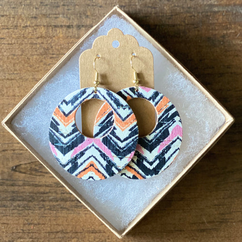 Pink and Orange Chevron Cork (additional styles)