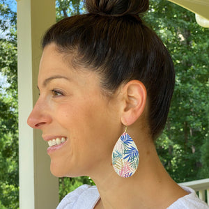 Palm Beach Cork Leather Earrings (additional styles)