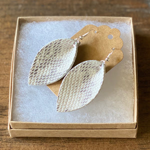 Urban Snakeskin Leather Earrings (additional styles)