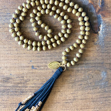 Load image into Gallery viewer, Team Black and Gold Tassel Necklace