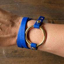 Load image into Gallery viewer, Royal Blue Cork Wrap Bracelet
