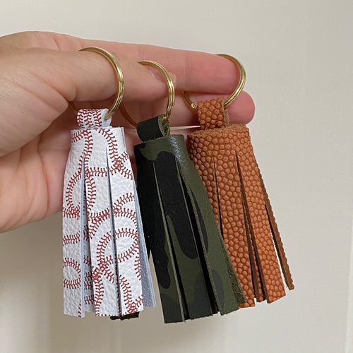 Specialty Leather Tassel Keychains