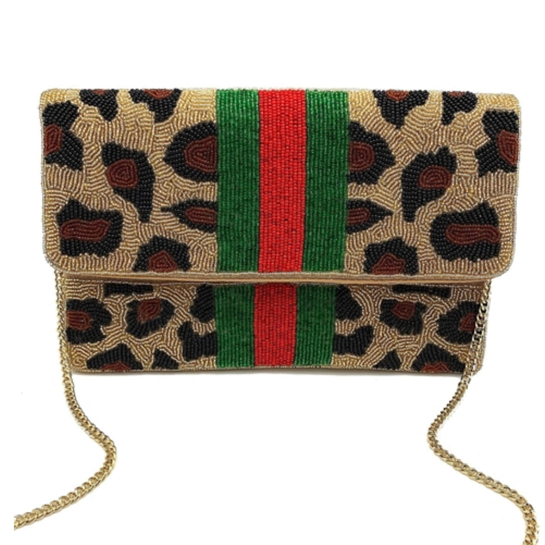 Beaded Leopard Evening Clutch – scacolombia