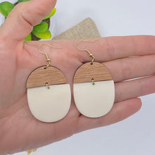 Load image into Gallery viewer, Anna Statement Earring in Matte Cream