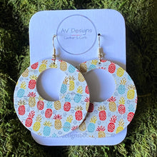 Load image into Gallery viewer, Pineapple Party Cork Earrings (additional styles available)