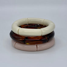 Load image into Gallery viewer, Neopolitan Acrylic Bracelet Stack