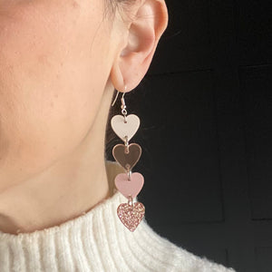 Matte Heart Earrings