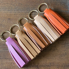 Load image into Gallery viewer, Soft Leather Tassel Keychains