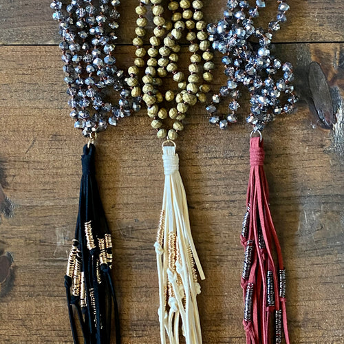 Holiday Tassel Necklaces