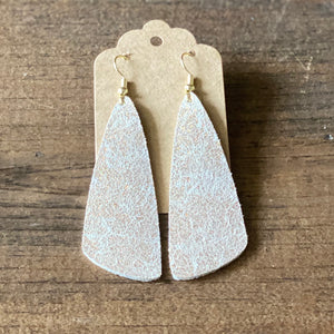 Gold Shimmer Leather Earring (additional styles)