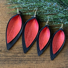 Load image into Gallery viewer, Double Joanna Holiday Leather Earrings