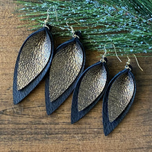 Load image into Gallery viewer, Double Joanna Holiday Leather Earrings