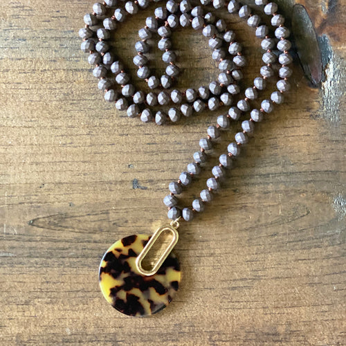 Tortoise Pendant Necklace