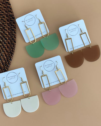 The Margo Matte Drop Earrings