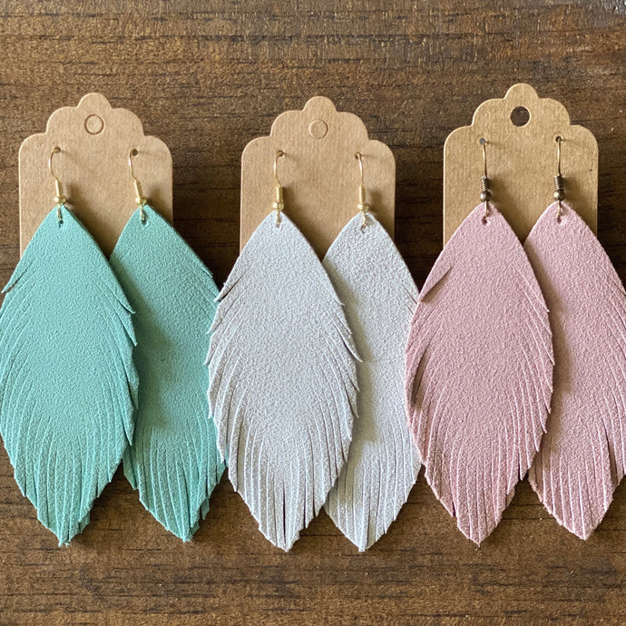 Suede Boho Earrings (more colors available)