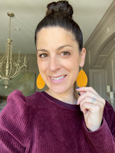 Load image into Gallery viewer, Mustard Suede Earrings (additional styles available)